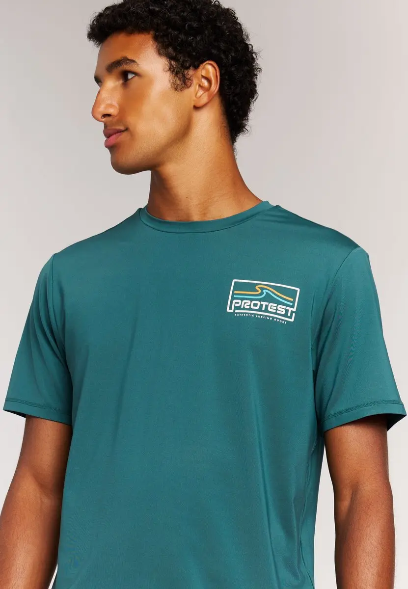 Protest PRTDonald UV Shirt Heren - Dark Teal - S