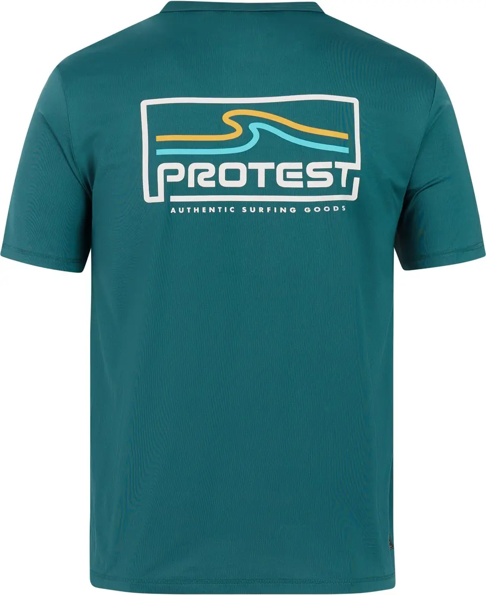 Protest PRTDonald UV Shirt Heren - Dark Teal - S