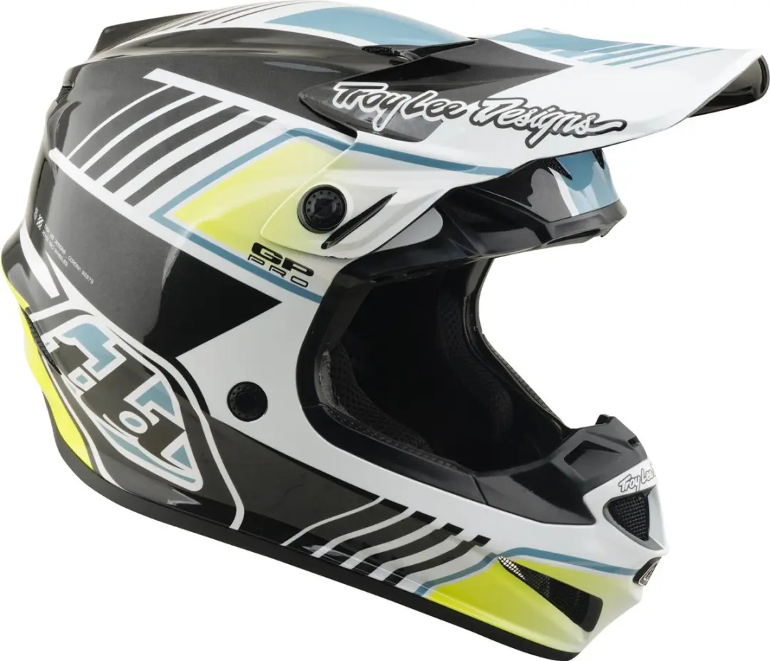 Troy Lee Designs GP Pro MIPS Motocrosshelm - L - Grijs/Wit