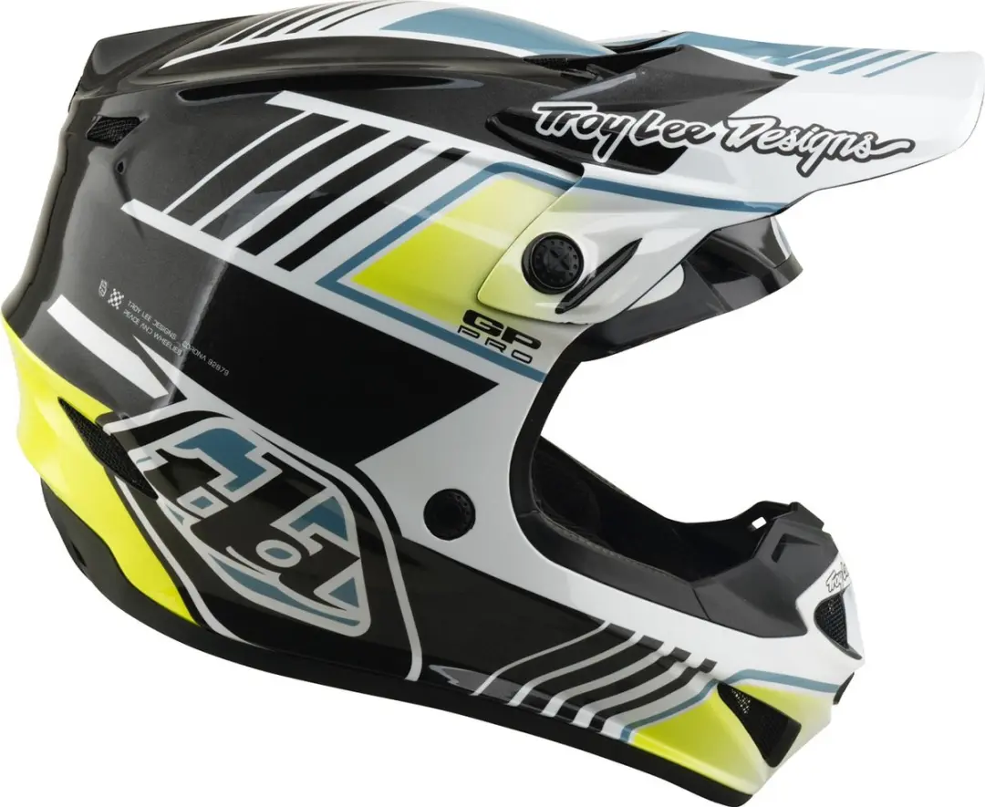 Troy Lee Designs GP Pro MIPS Motocrosshelm - L - Grijs/Wit