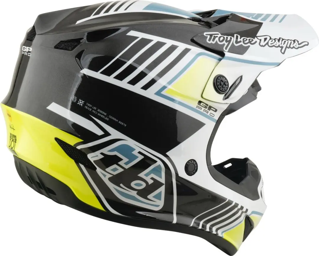 Troy Lee Designs GP Pro MIPS Motocrosshelm - L - Grijs/Wit