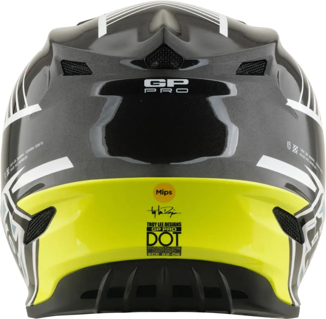 Troy Lee Designs GP Pro MIPS Motocrosshelm - L - Grijs/Wit