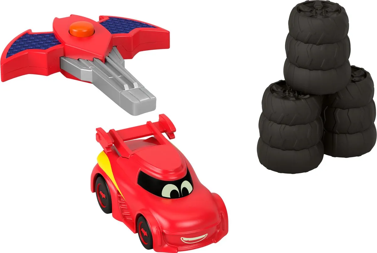 Fisher-Price Batwheels Key Car Racer Redbird HRJ55 - Zwart/Rood