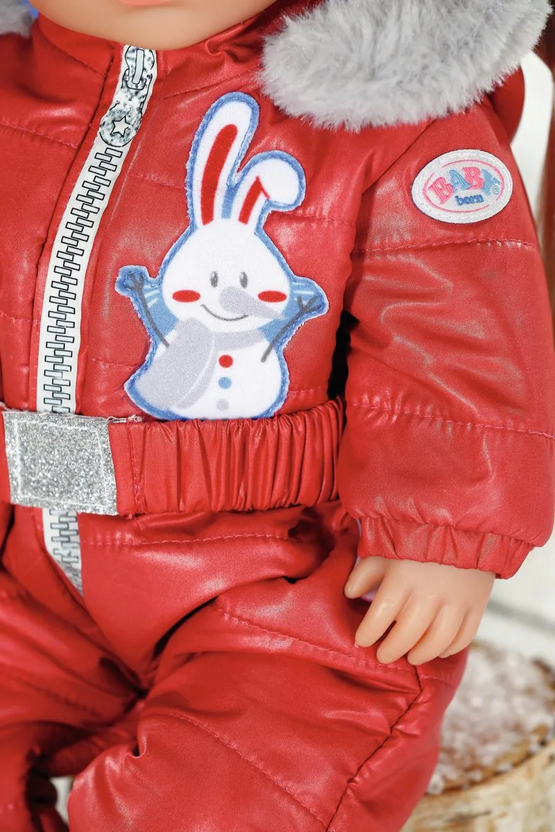 Baby Born Little Kindergarten Skipak 36cm - Rood - afbeelding 6 van 6