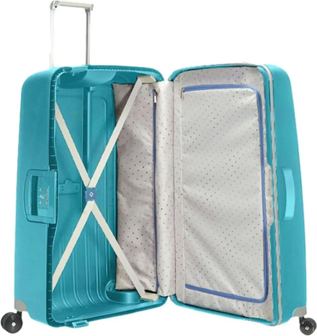 Samsonite S'CURE Spinner 69/25 Koffer - Turquoise - afbeelding 4 van 6