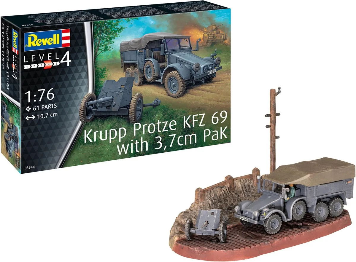 Revell 03344 Krupp Protze KFZ 69 Modelbouwpakket 1:76