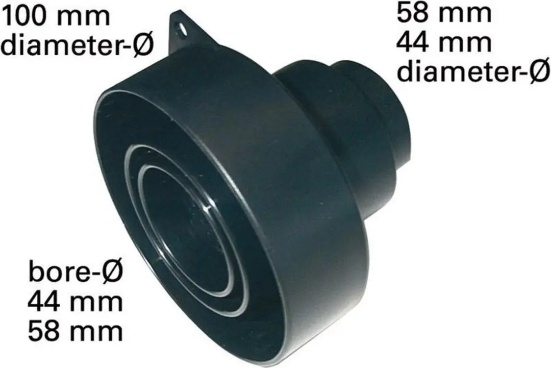 Metabo Multi Afzuigadapter - 100/58/44mm - Zwart