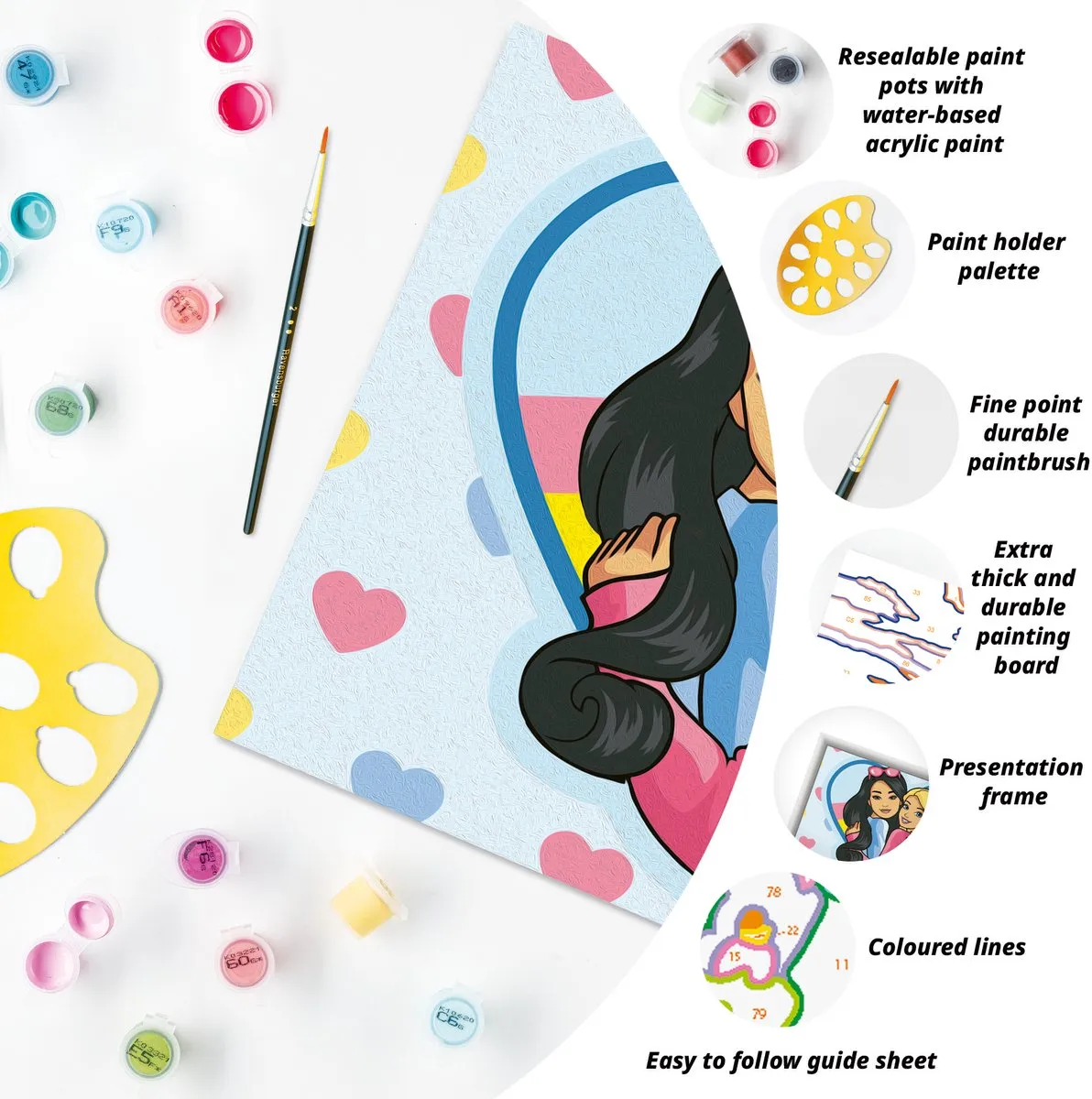 Ravensburger CreArt Junior Barbie-Duo Creativiteit - Meerkleurig