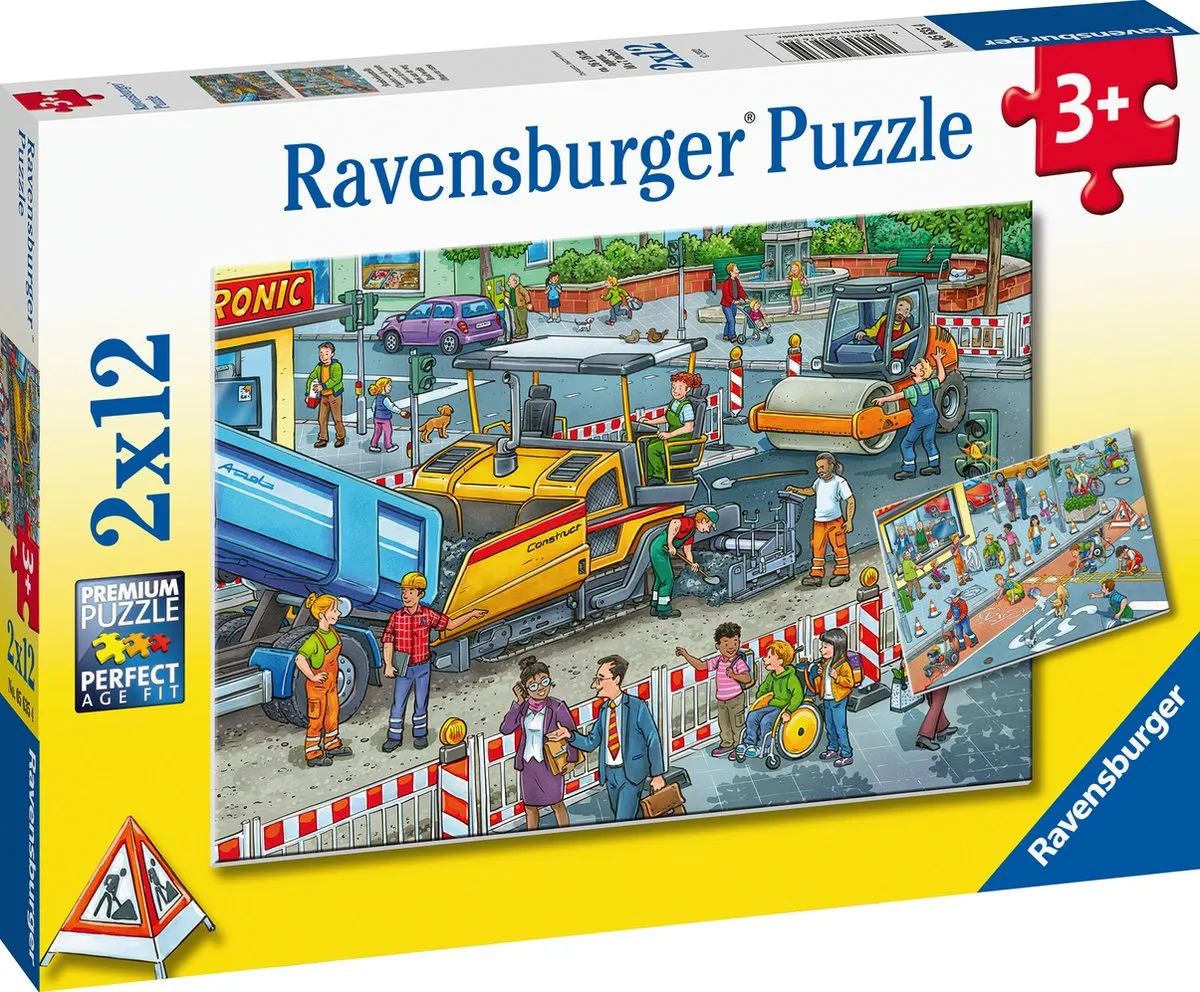 Ravensburger Werk aan de Weg Puzzel 12 Stuks