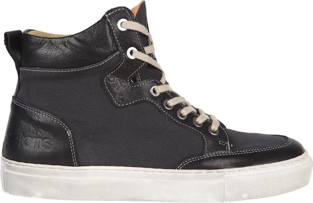 Helstons Kobe Canvas Armalith Leer Motorschoenen