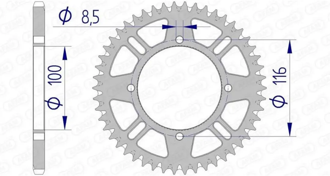 Afam Aandrijftandwiel 49T - 17104+49
