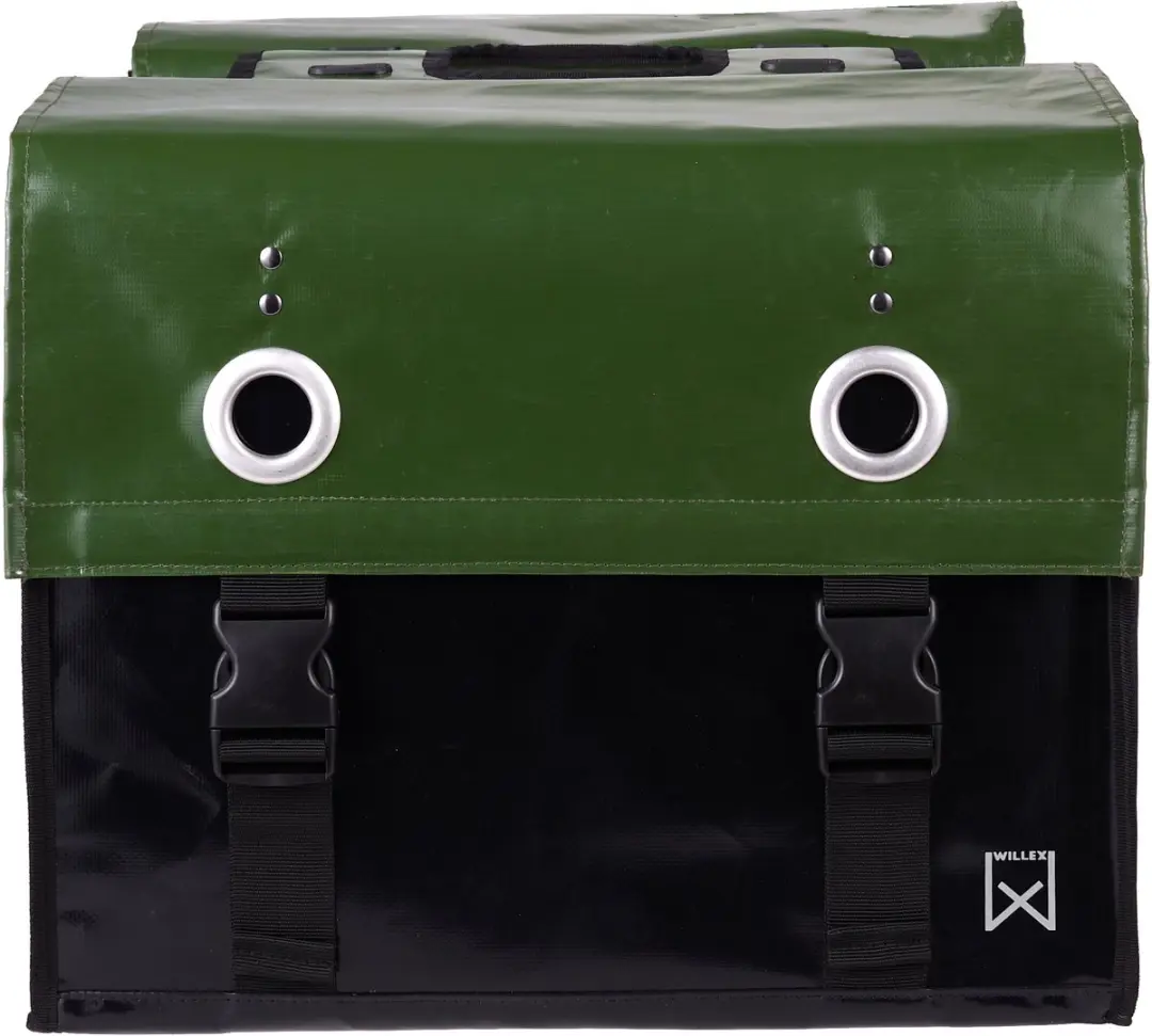 Willex Dubbele Bisonyl Tas 52L - Grijs/Zwart