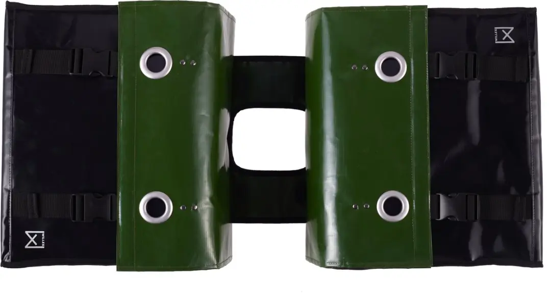 Willex Dubbele Bisonyl Tas 52L - Grijs/Zwart