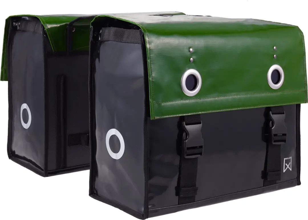 Willex Dubbele Bisonyl Tas 52L - Grijs/Zwart