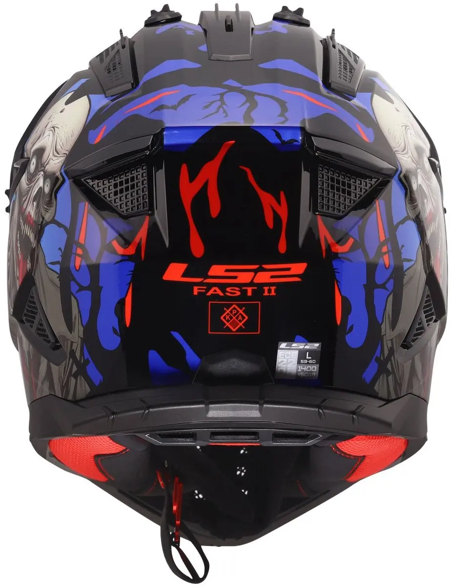 LS2 Fast II Zombie II Helm MX708 - M - Meerkleurig