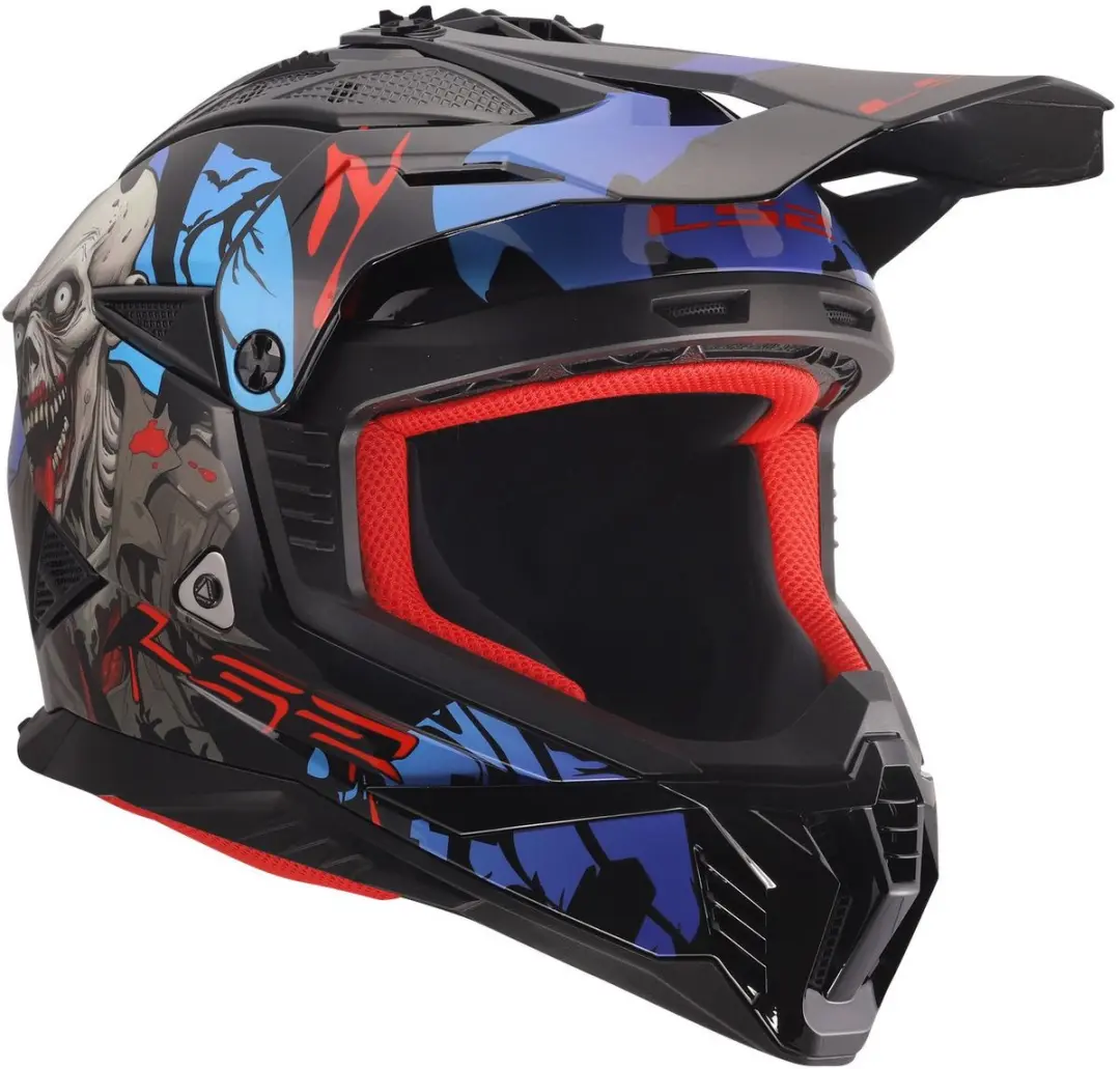 LS2 Fast II Zombie II Helm MX708 - M - Meerkleurig