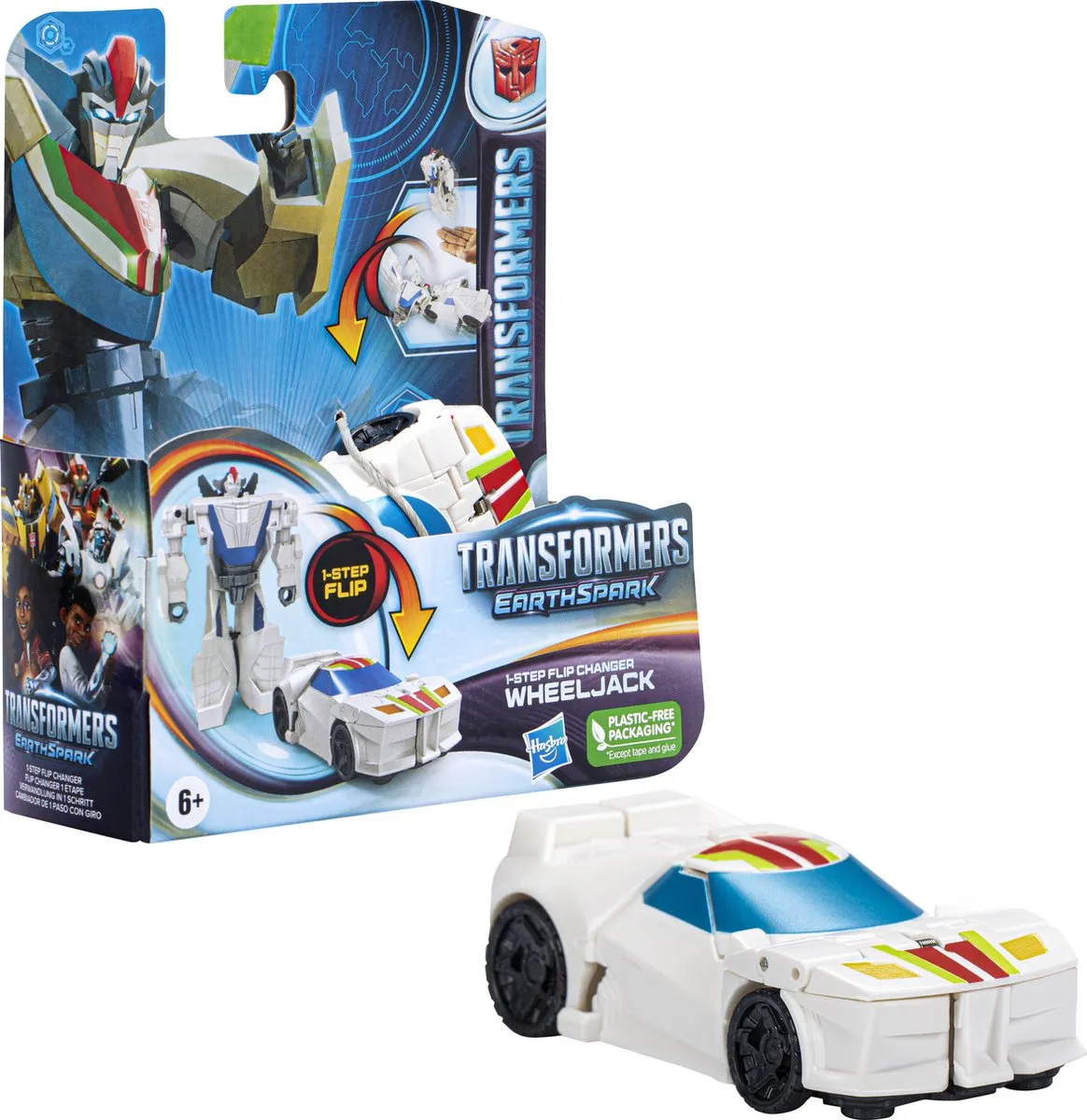 Hasbro Transformers Earthspark Wheeljack Actiefiguur 2ef - Wit