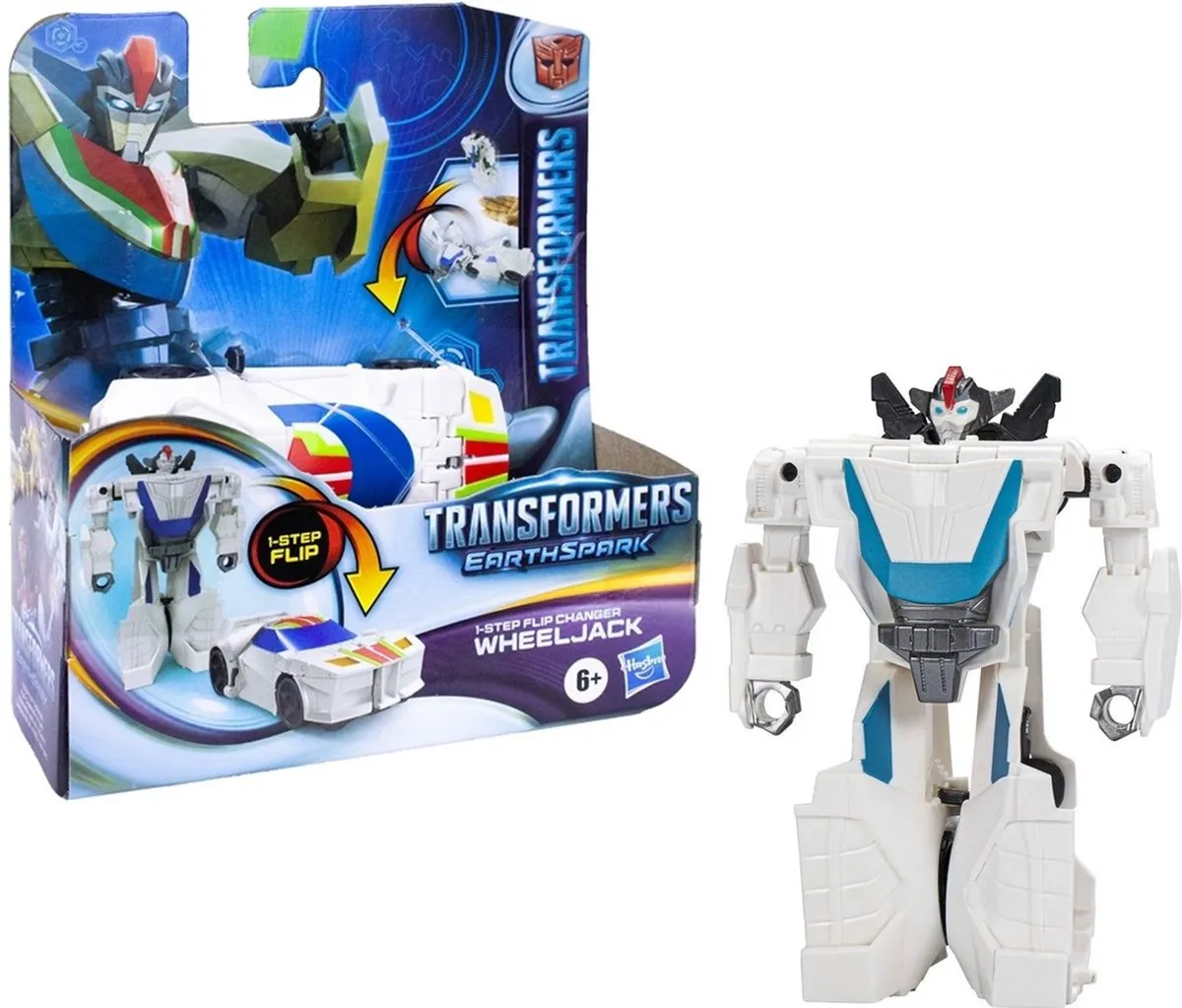 Hasbro Transformers Earthspark Wheeljack Actiefiguur 2ef - Wit