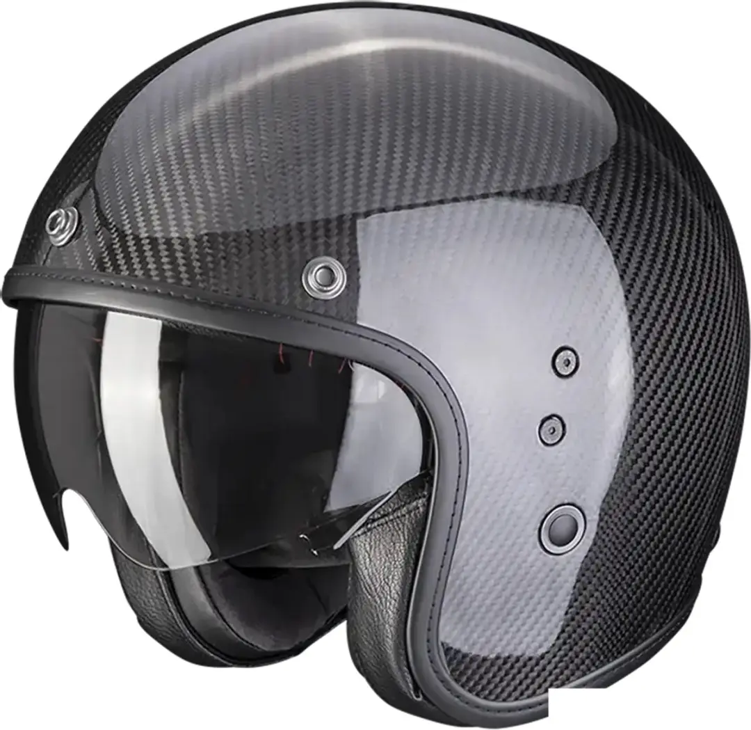 Scorpion Belfast Evo Carbon Solid Glossy Black