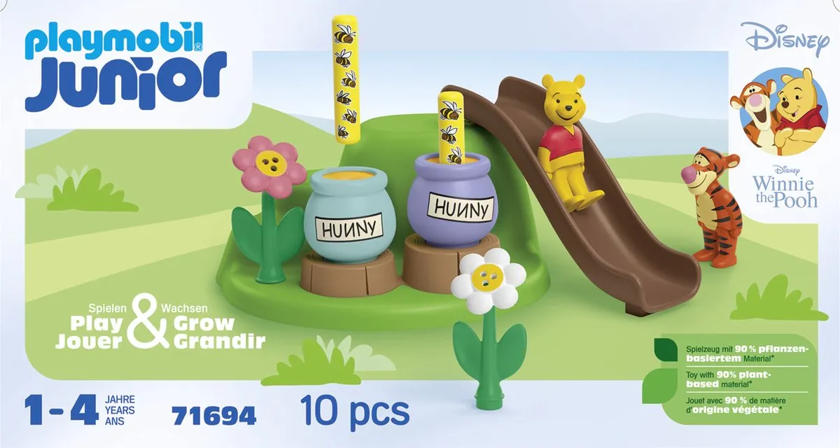 Playmobil Winnie de Poeh Bijentuin 71694 - Multicolor