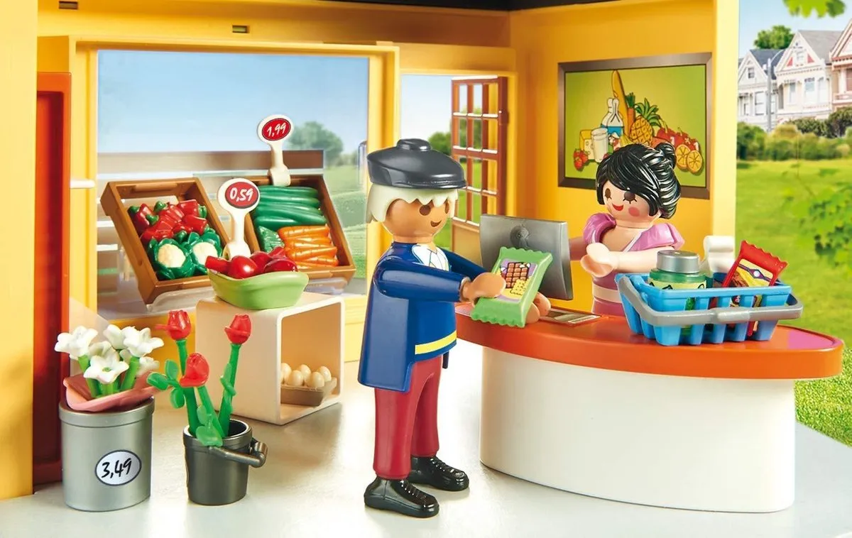 Playmobil City Life Kruidenier 70375 - Multicolor