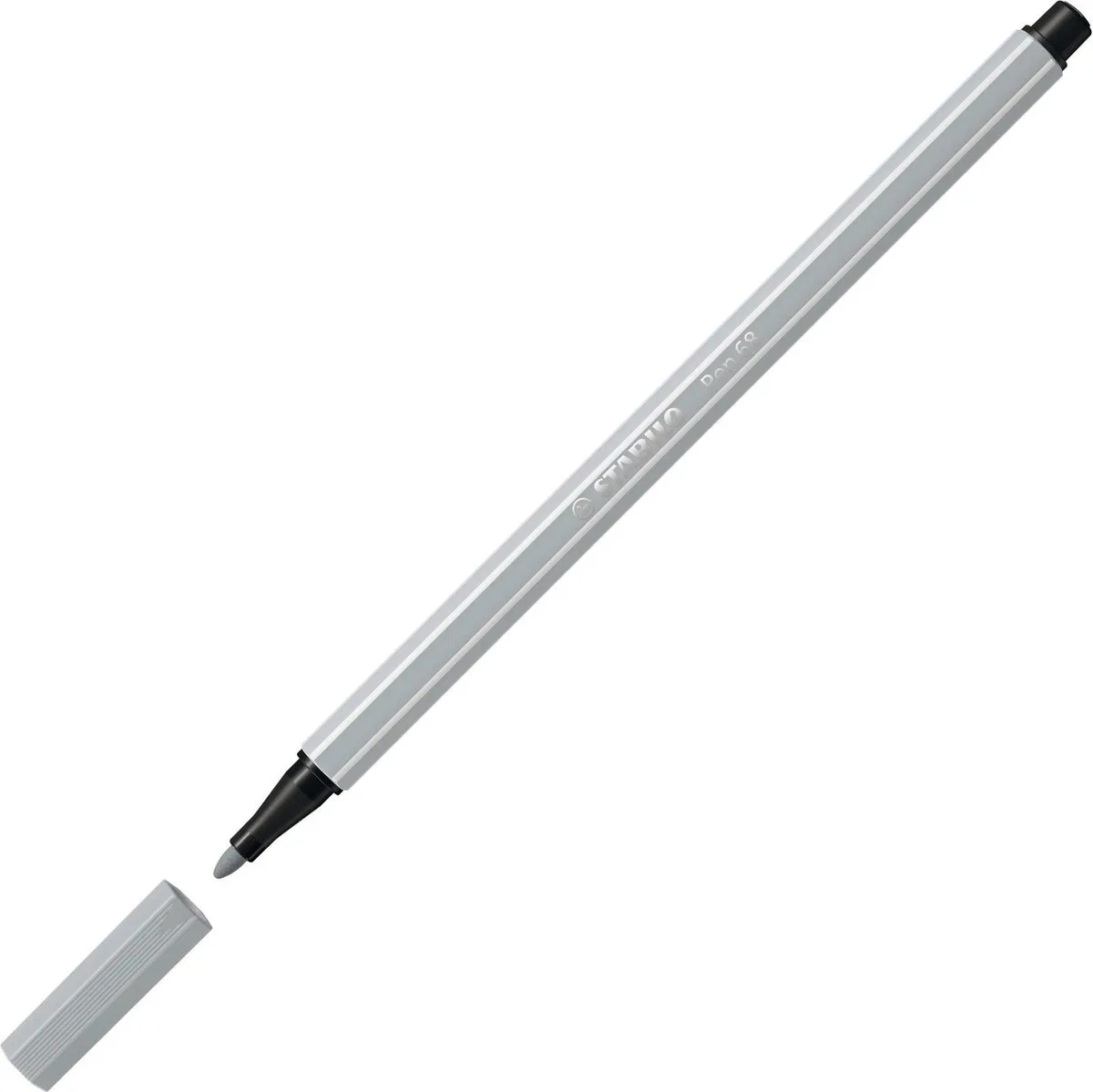 STABILO Pen 68 Premium Viltstift - Lichtgrijs