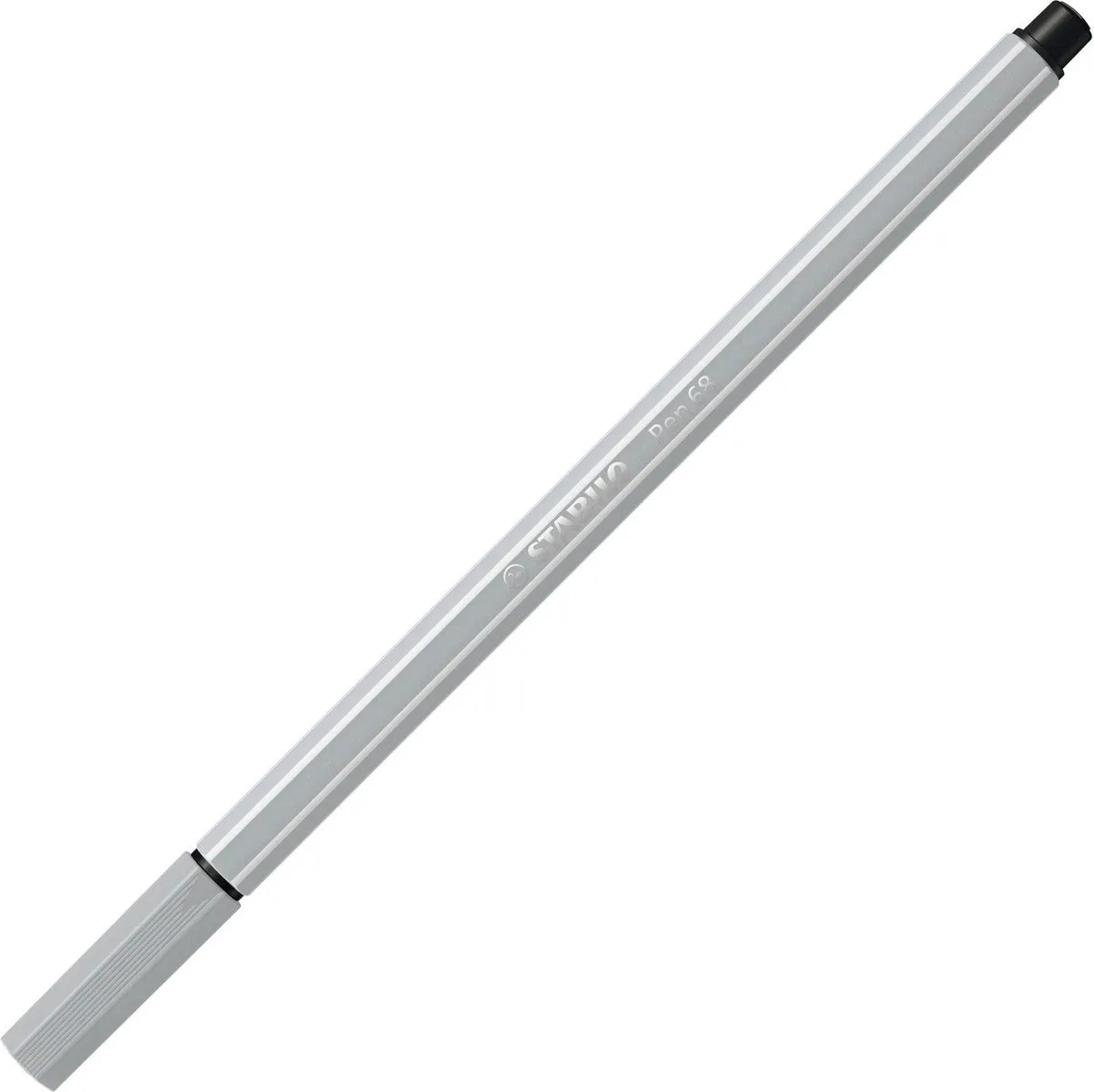 STABILO Pen 68 Premium Viltstift - Lichtgrijs