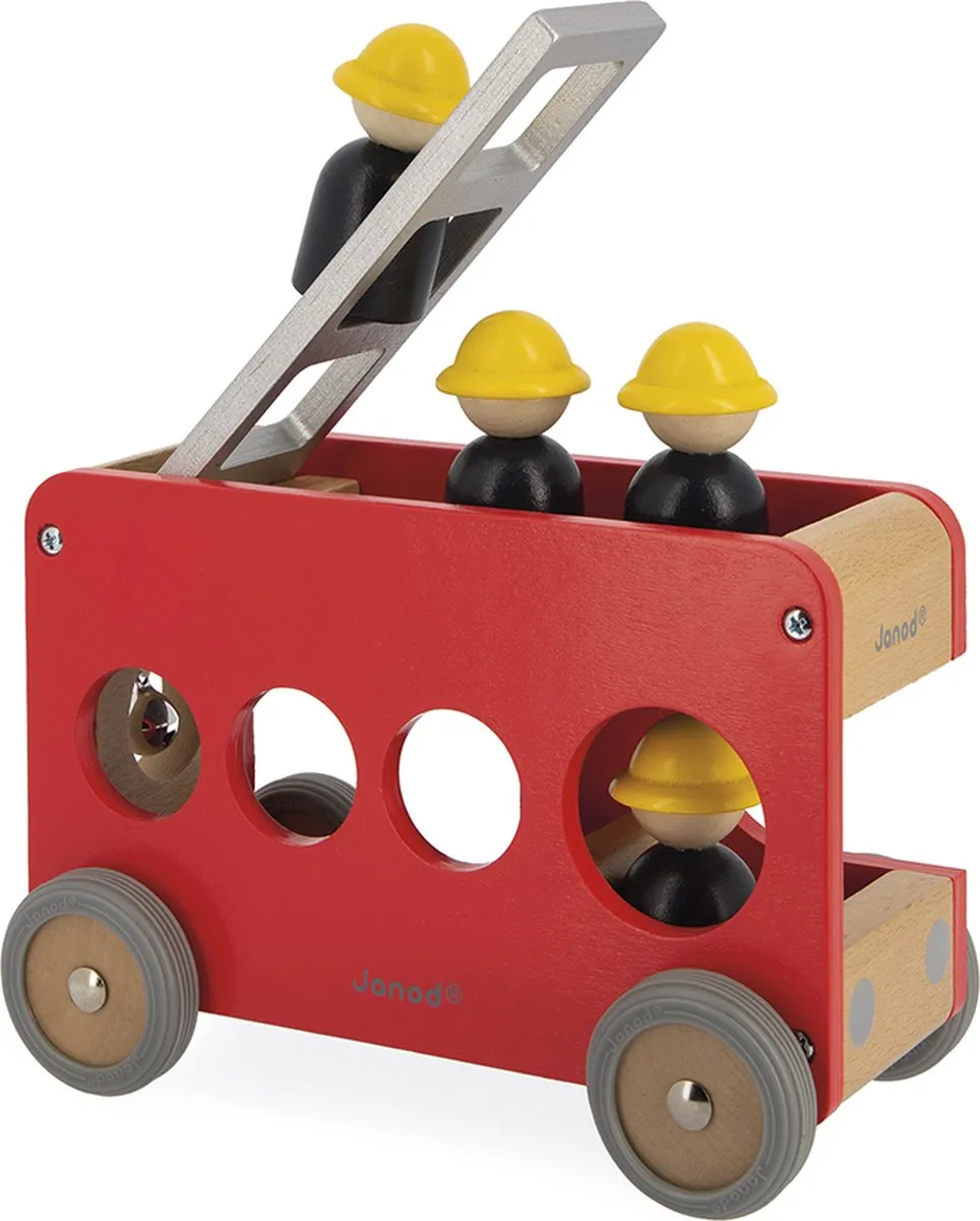 Janod Bolid Brandweerwagen J04632 - Rood