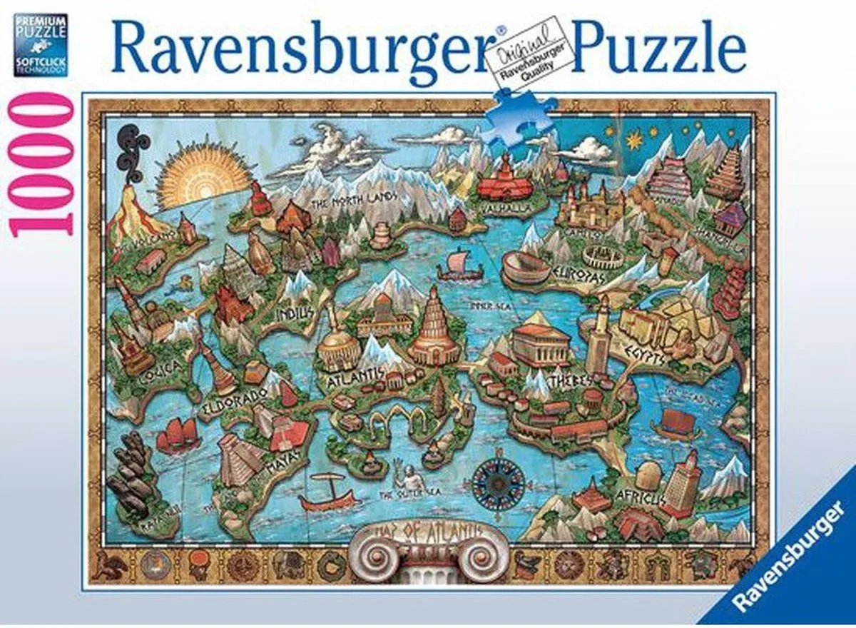 Ravensburger Geheimzinnig Atlantis Legpuzzel 1000 Stuks - Multicolor