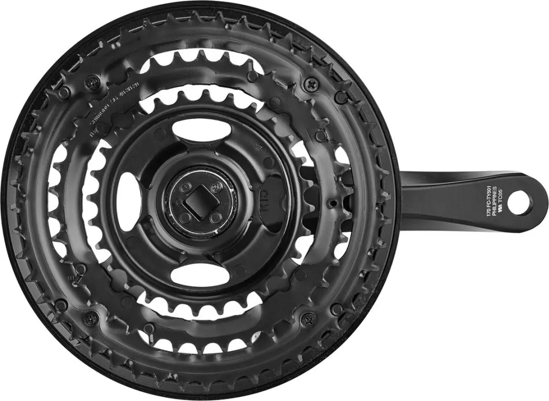 Shimano Tourney FC-TY501 Crankstel 28-38-48T - 170mm - Zwart
