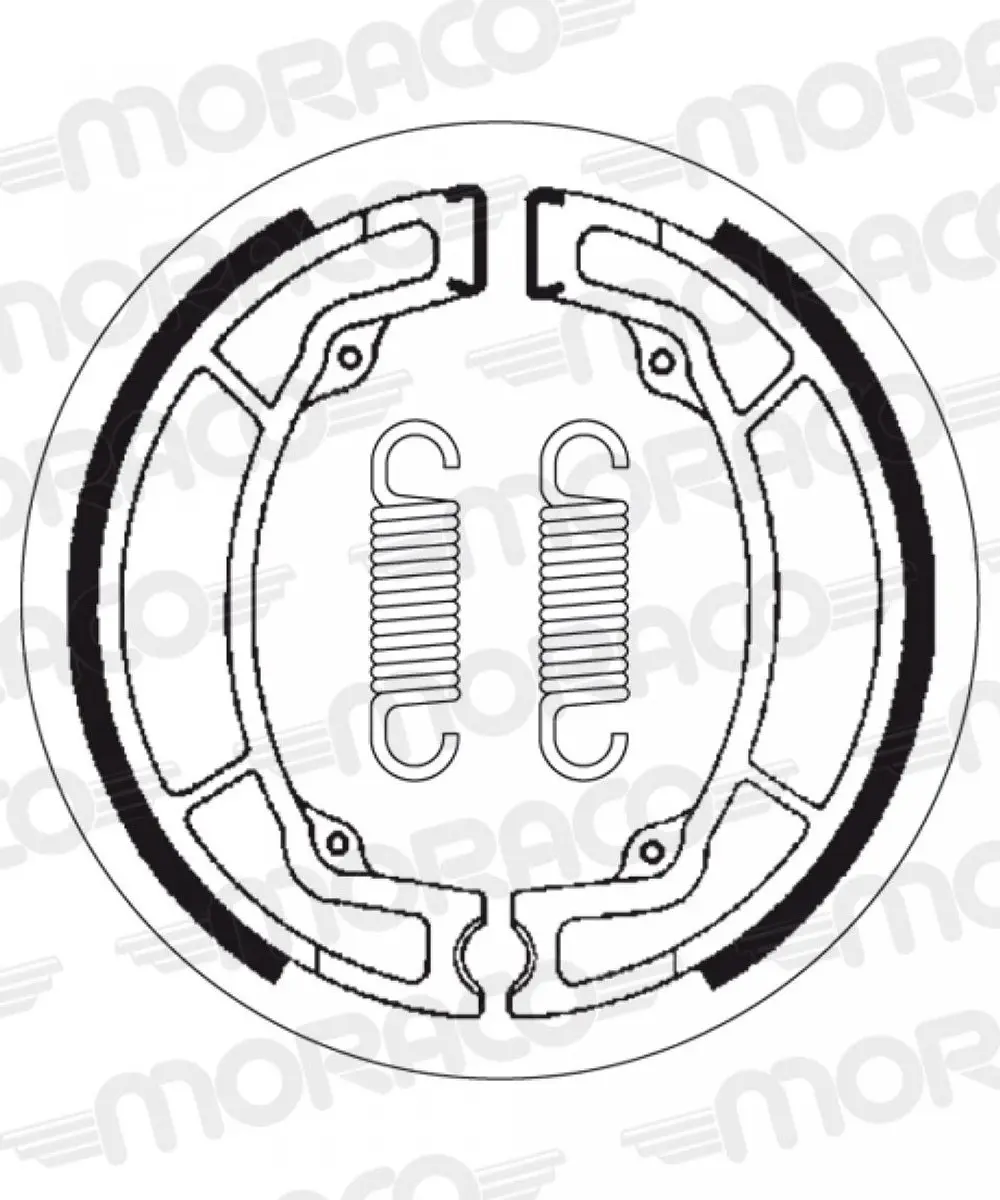 Mâchoire de frein SBS pour Moto Yamaha 125 YZ 1976 à 1983 2033 Neuf