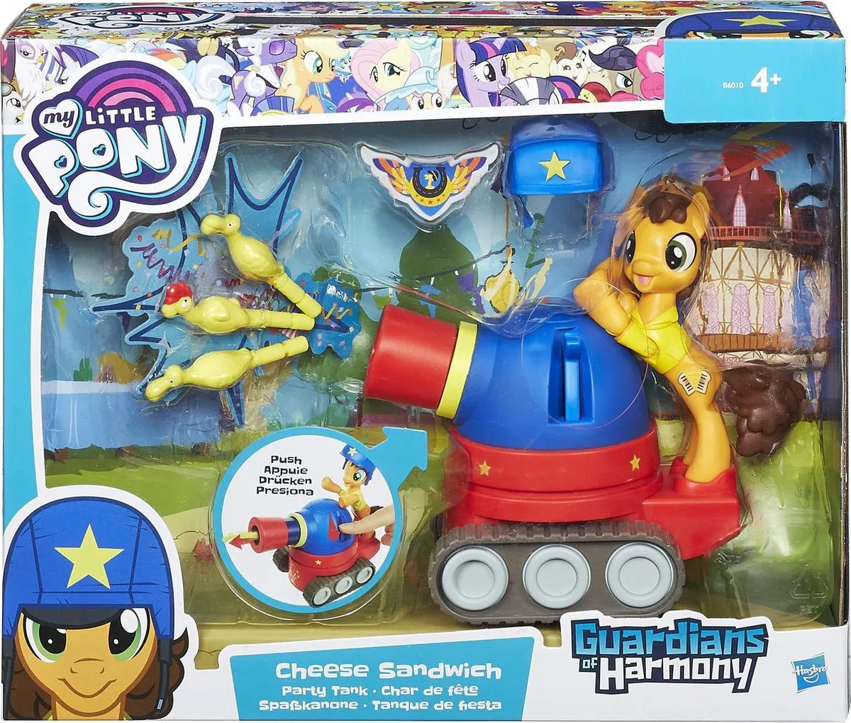 My Little Pony Bewakers van de Harmonie Cheese Sandwich Feesttank B6010EU40 - Multicolor