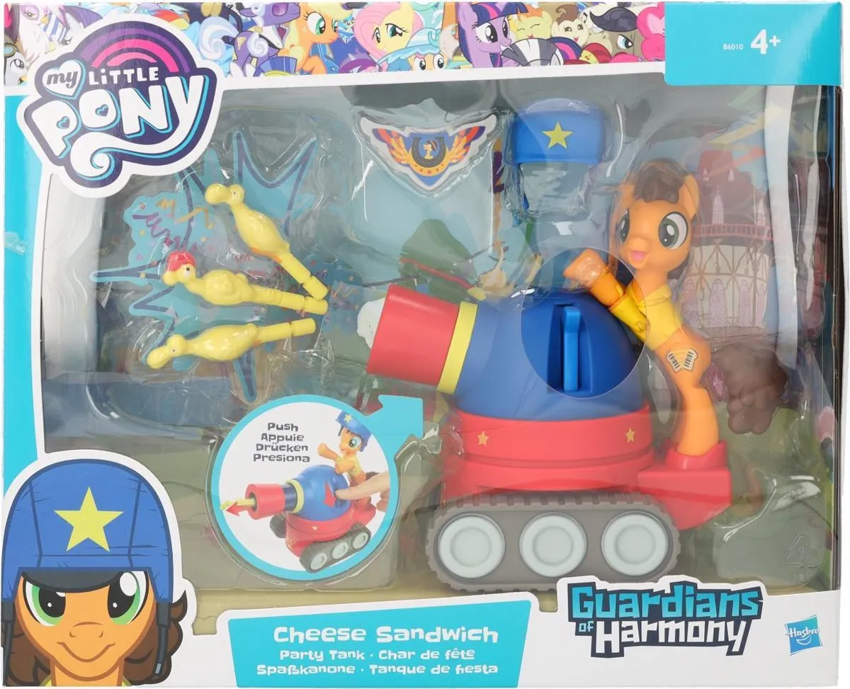 My Little Pony Bewakers van de Harmonie Cheese Sandwich Feesttank B6010EU40 - Multicolor