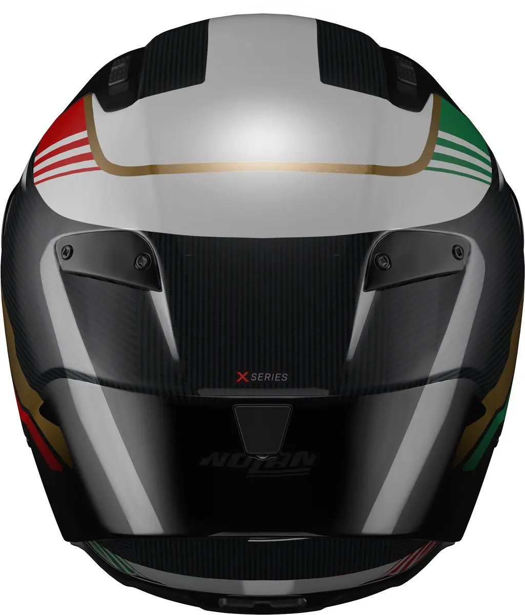 Nolan X-804 RS Ultra Carbon Helm - L - Goud/Rood