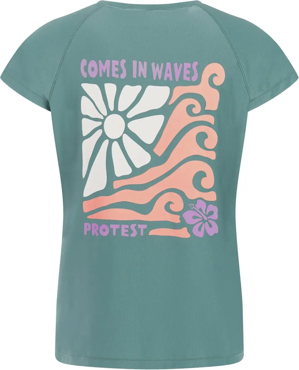 Protest PRTMagia UV Shirt Dames - Korte mouwen - XL - Laurel Green - afbeelding 3 van 6
