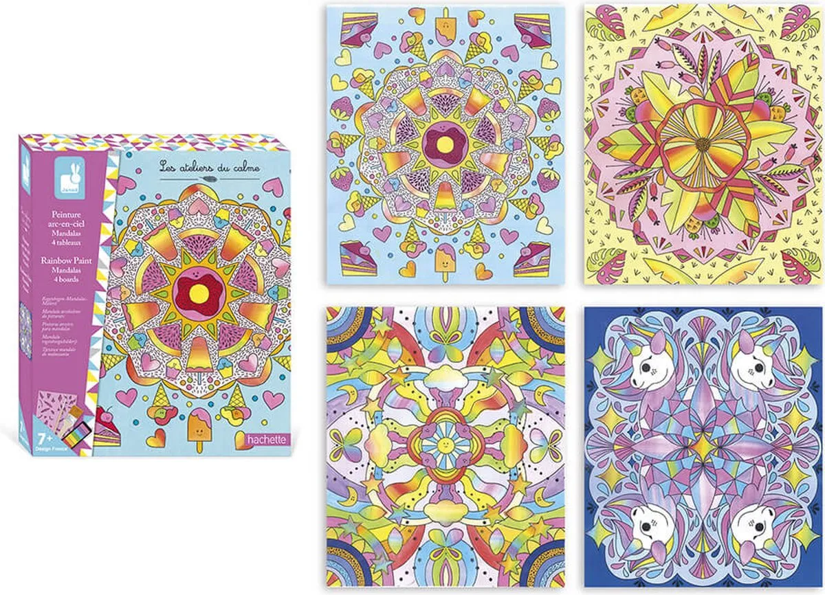 Janod Regenboog Mandala's Knutselset