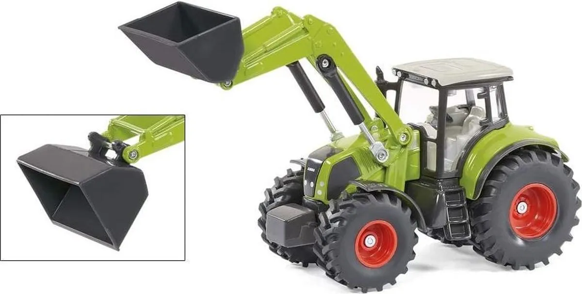 SIKU 1949 Claas Axion Tractor met Voorlader - 1:50 - Groen