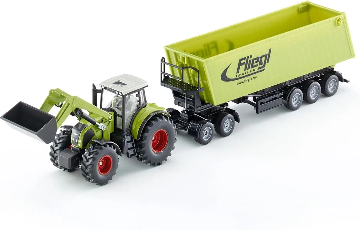 SIKU 1949 Claas Axion Tractor met Voorlader - 1:50 - Groen