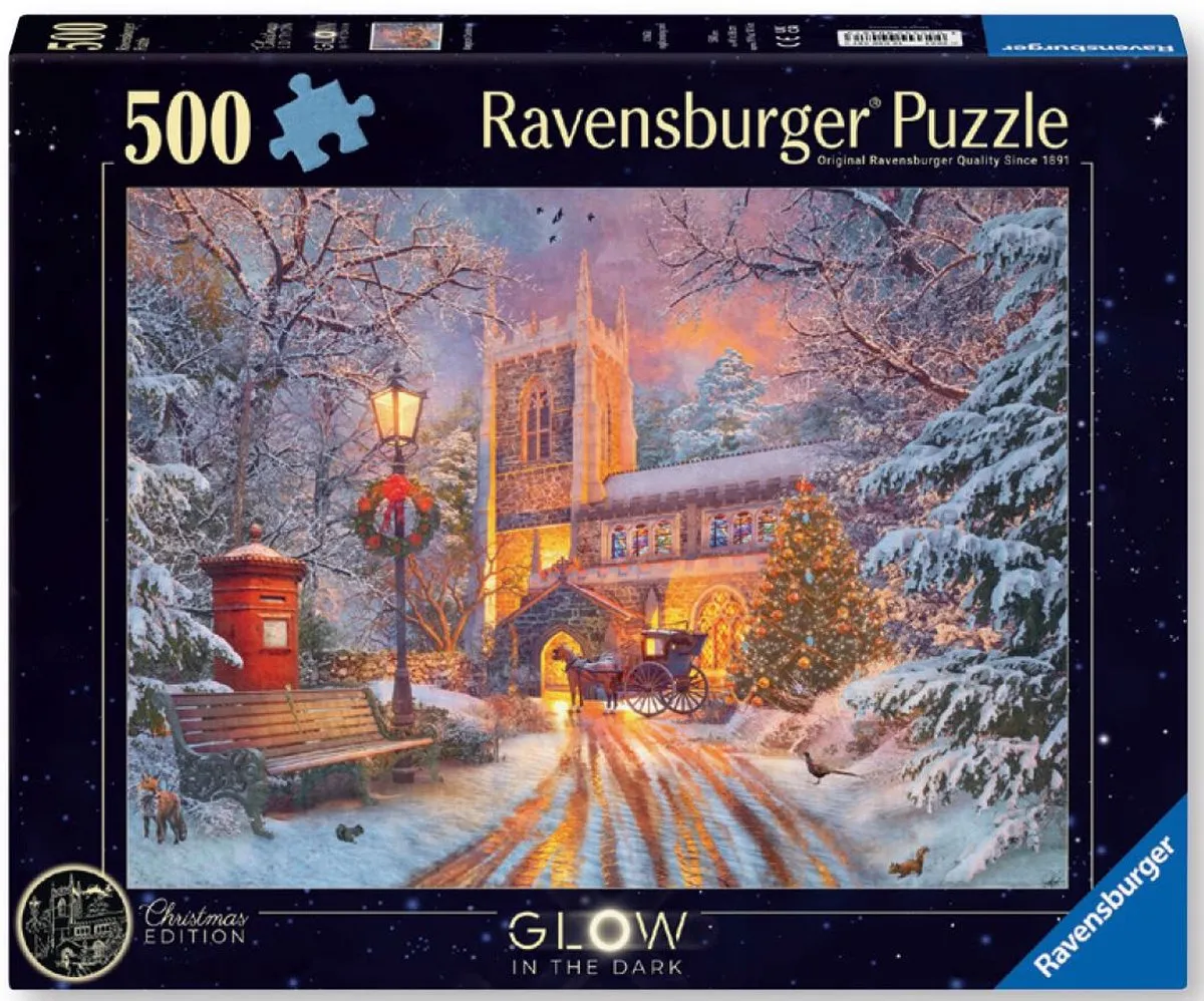 Ravensburger puzzel Star Line - Sprankelend kerstfeest - 500 stukjes.