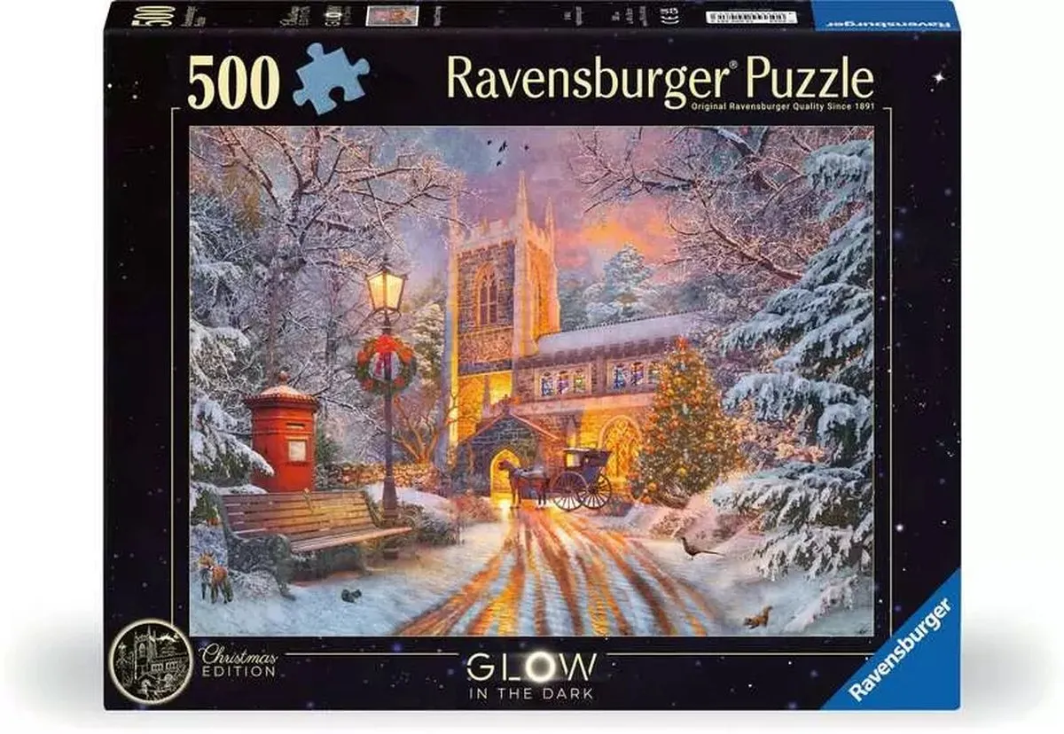 Ravensburger puzzel Star Line - Sprankelend kerstfeest - 500 stukjes.