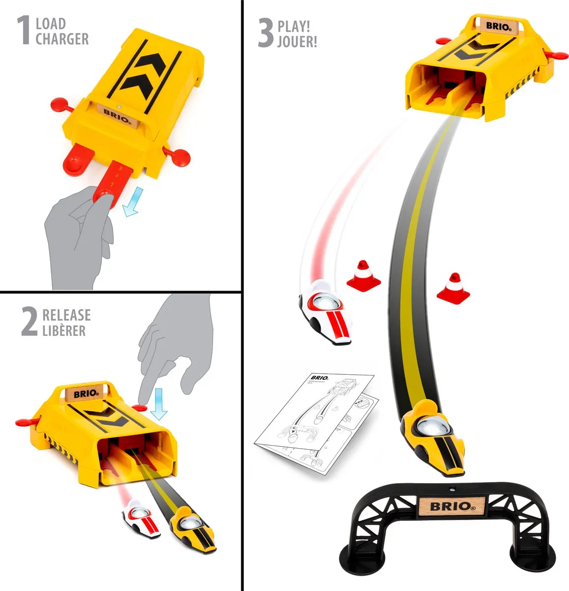 Ravensburger BRIO Lanceerinrichting met Rolwagens - Meerkleurig