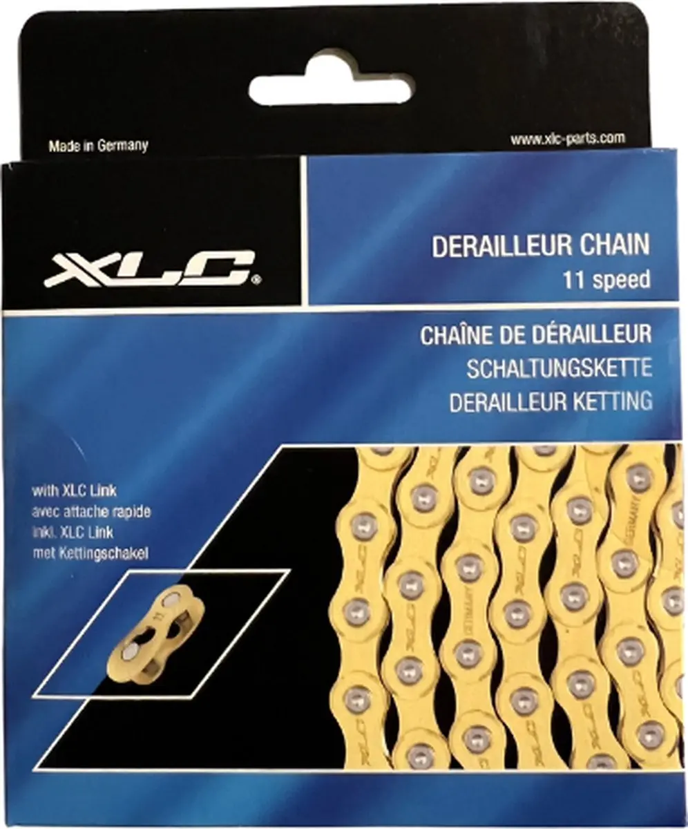 XLC Fietsketting 11-Speed 118 Schakels - Goud