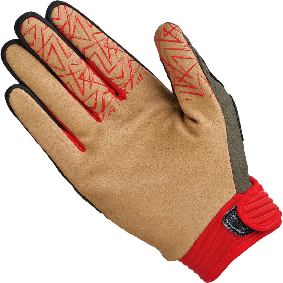 Held Tactura Adventure Motorhandschoenen - Groen/rood/zwart M8