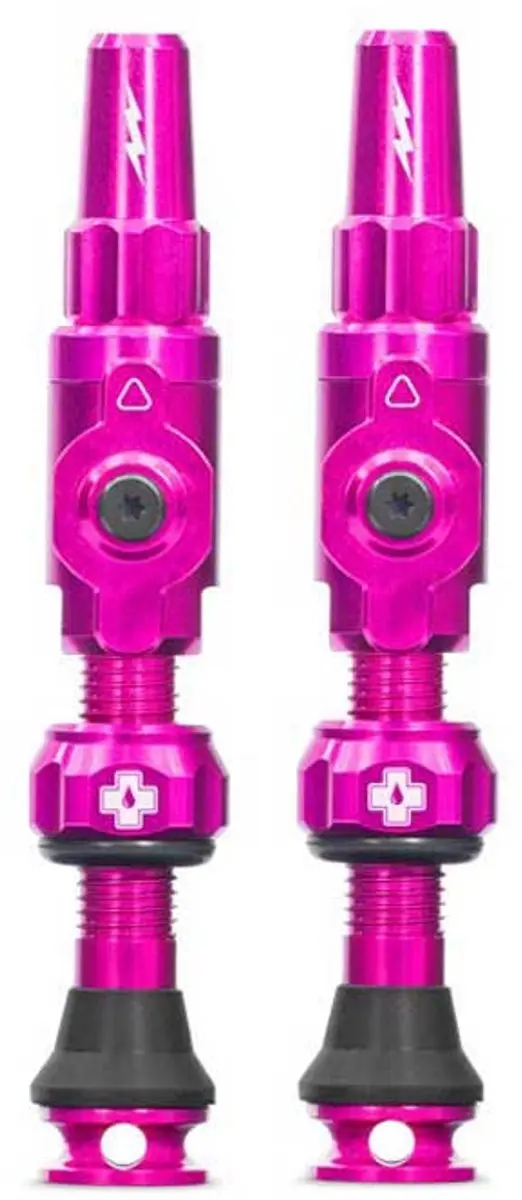 Muc-Off Tubeless Valve Big Bore Lite Large Pink Presta Valve 45mm