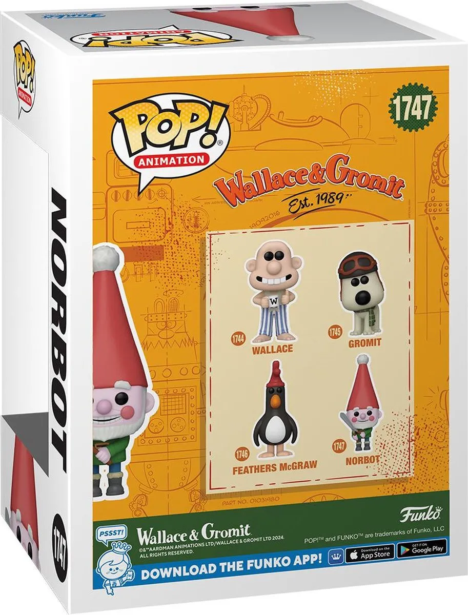 Funko Pop! Wallace & Gromit Norbot #1747 - Multi