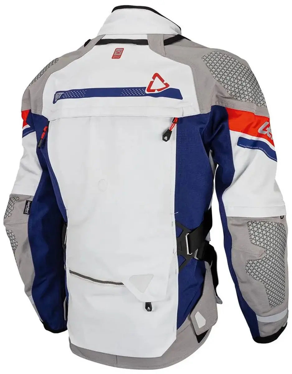 Leatt ADV DriTour 7.5 Waterdichte Textieljas - S - Grijs/Blauw/Rood