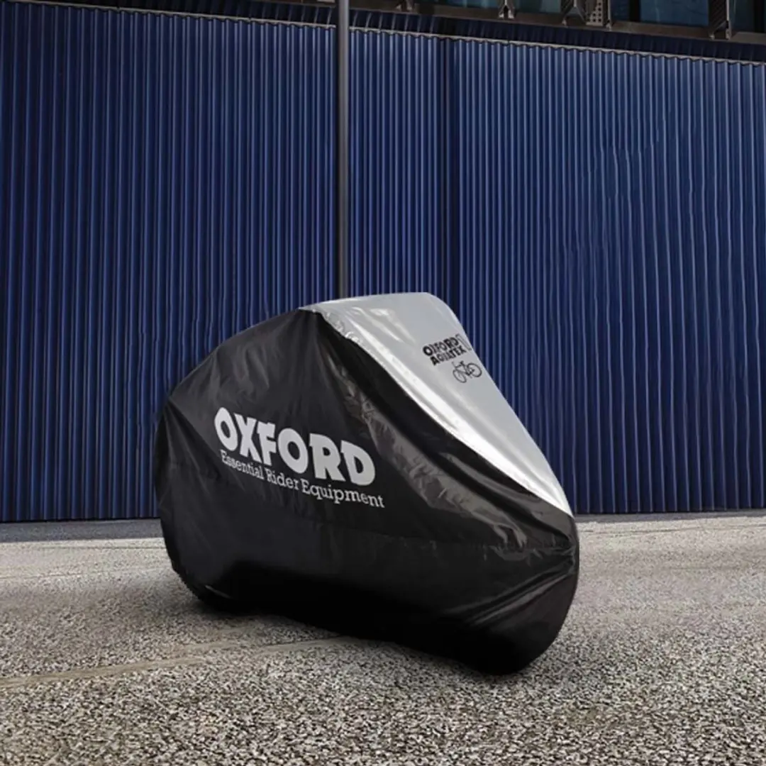 Oxford Aquatex Waterdichte Fietshoes 200x80x110cm - 3 Fietsen - Zwart/Grijs - afbeelding 2 van 6