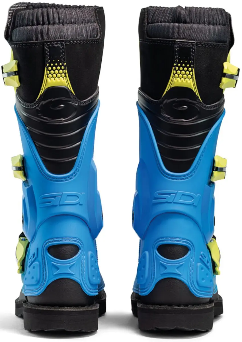 Sidi Flame Light Kinder Crosslaarzen 40 - Zwart/Blauw/Limoen