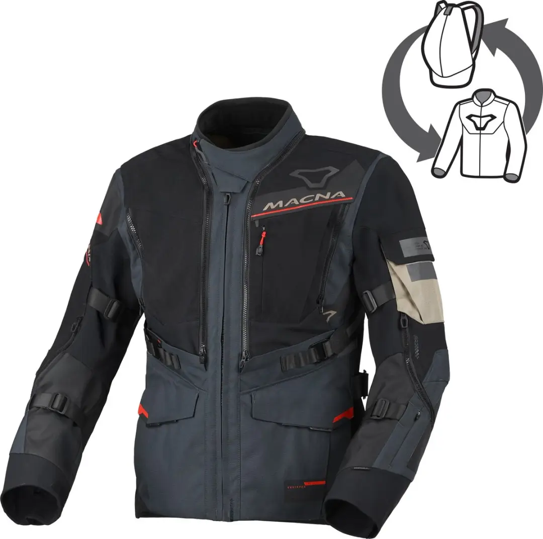 Macna Flexodus waterdichte motorfiets textieljas -
