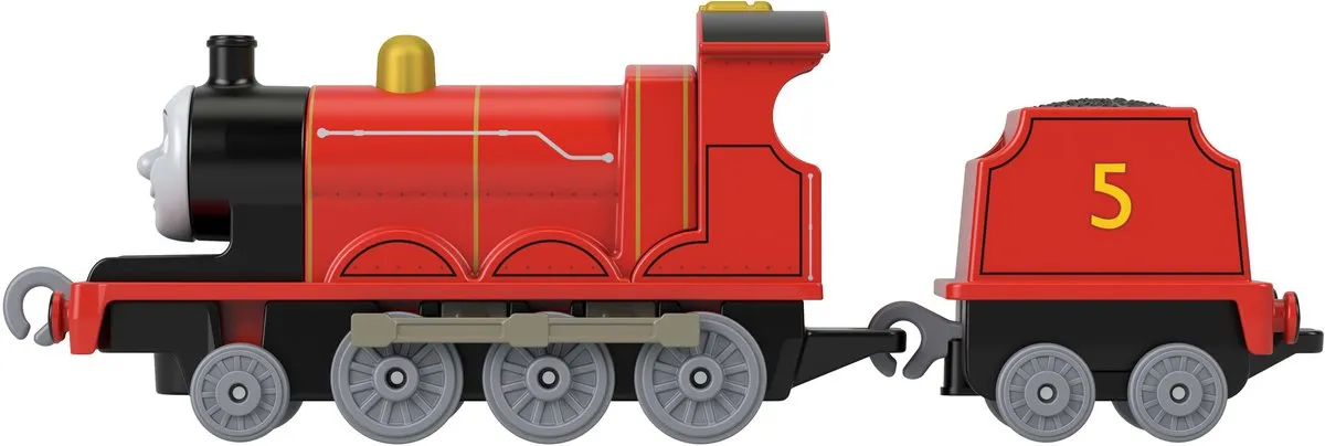 Fisher Price Tomek & Vrienden Grote Metalen Trein JGF90 - Rood/Grijs